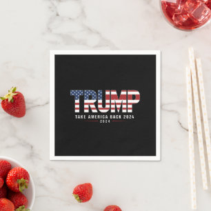Trump 2024 Take America Back Amerikaanse 2024 Gift Servet