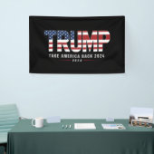 Trump 2024 Take America Back Amerikaanse 2024 Gift Spandoek (Beurs)