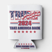 Trump-2024-Take-America-Back Blikjeskoeler (Achterkant)