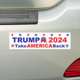 TRUMP 2024 Take America Back Bumpersticker