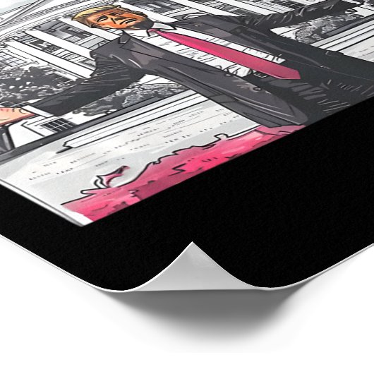 Trump 2024 Take America Back Daddy's Home Trump Pi Poster (Hoek)