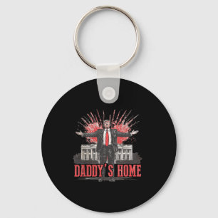 Trump 2024 Take America Back Daddy's Home Trump Pi Sleutelhanger