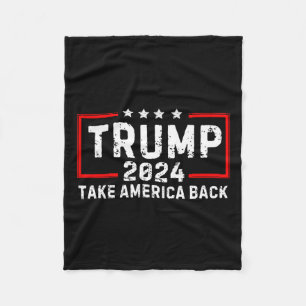 Trump 2024 Take America Back Election - De terugke Fleece Deken