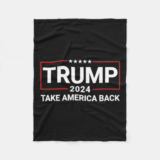 Trump 2024 Take America Back Election - De terugke Fleece Deken (Voorkant)