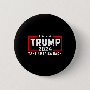 Trump 2024 Take America Back Election - De terugke Ronde Button 5,7 Cm