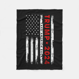 Trump 2024 Take America Back Election (op rug) Fleece Deken
