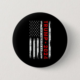 Trump 2024 Take America Back Election (op rug) Ronde Button 5,7 Cm