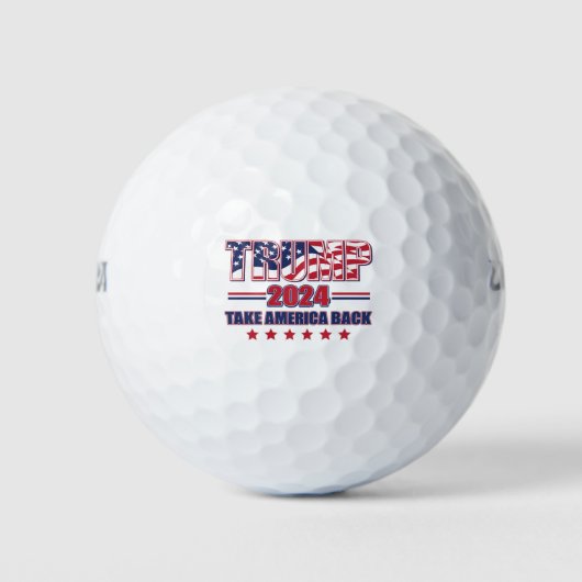 Trump-2024-Take-America-Back Golfballen (Voorkant)