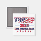 Trump-2024-Take-America-Back Magneet (Voorkant / Achterkant)