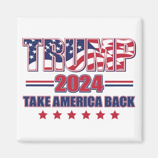 Trump-2024-Take-America-Back Magneet (Voorkant)