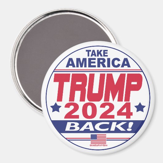 Trump 2024 Take America Back Magnet (Voorkant / Achterkant)