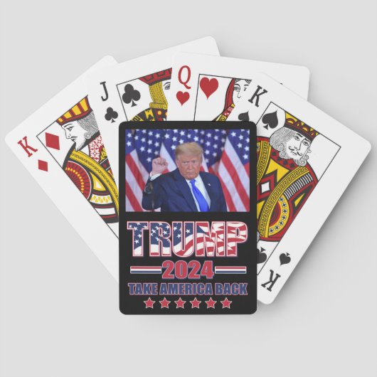 trump 2024 Take America Back Pokerkaarten (Achterkant)