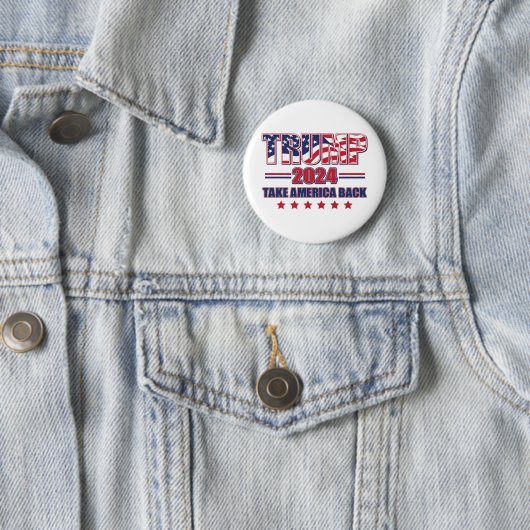 Trump-2024-Take-America-Back Ronde Button 5,7 Cm (In situ)