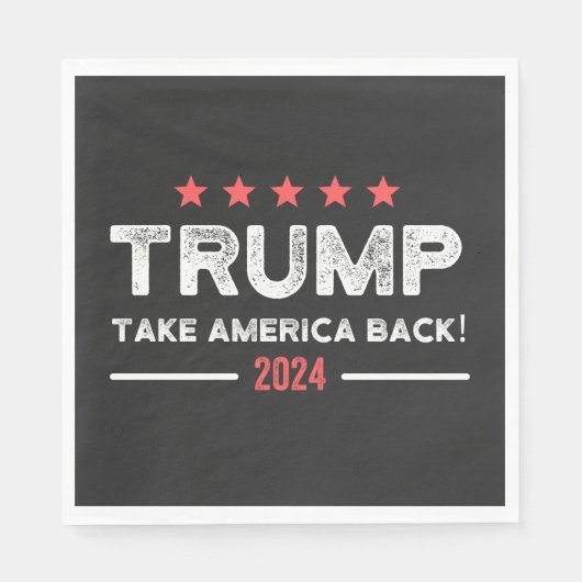 Trump 2024 Take America Back Servet (Voorkant)