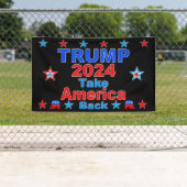 TRUMP 2024 Take America Back Spandoek (Insitu)