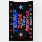 TRUMP 2024 Take America Back Spandoek (Verticaal)