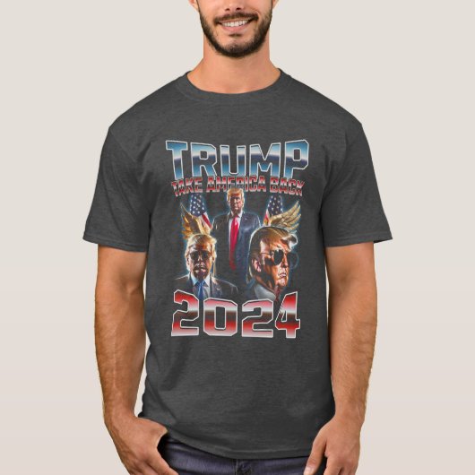 Trump - 2024 Take America Back! T-shirt (Voorkant)