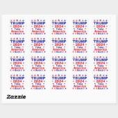 TRUMP 2024 Take America Back Vierkante Sticker (Vel)