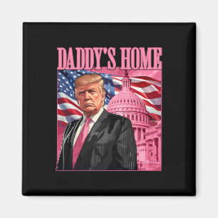 Trump 2024 Take America CK Daddy's Home Trump Pink Magneet