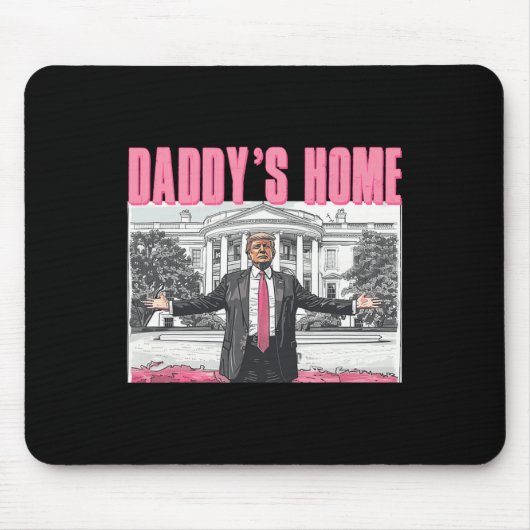 Trump 2024 Take America CK Daddy's Home Trump Pink Muismat (Voorkant)