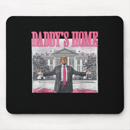 Trump 2024 Take America CK Daddy's Home Trump Pink Muismat (Voorkant)