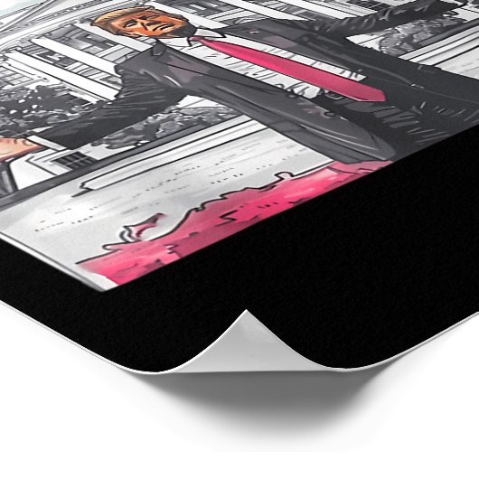 Trump 2024 Take America CK Daddy's Home Trump Pink Poster (Hoek)