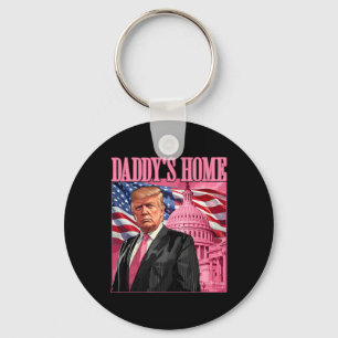 Trump 2024 Take America CK Daddy's Home Trump Pink Sleutelhanger