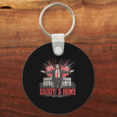 Trump 2024 Take America CK Daddy's Home Trump Pink Sleutelhanger (Voorkant)