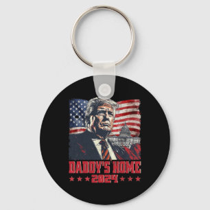 Trump 2024 Take America CK Daddy's Home Trump Pink Sleutelhanger