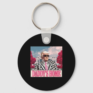 Trump 2024 Take America CK Daddy's Home Trump Pink Sleutelhanger