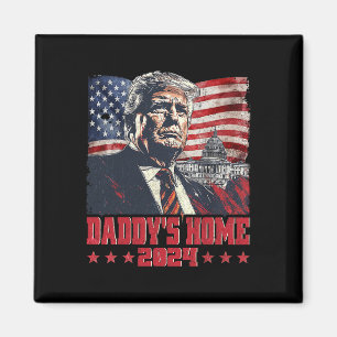 Trump 2024 Take America Ck Daddy's Home Trump Roze Magneet