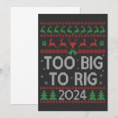 Trump 2024 Te Groot Om Gemanipuleerd Te Worden Gra Kaart (Voorkant / Achterkant)