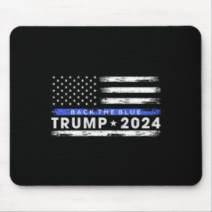 Trump 2024 Terug De Blauwe Dunne Blauwe Lijn Ameri Muismat