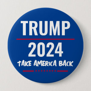 Trump 2024 Terug naar Amerika Campagne Knop Ronde Button 4,0 Cm