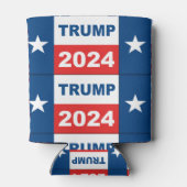 Trump 2024 Texaanse vlag Blikjeskoeler (Achterkant)