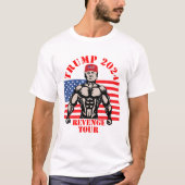 Trump 2024 The Revenge Tour | Funny Trump Lover Te T-shirt (Voorkant)