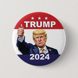 TRUMP 2024 Thumb's Up Campaign Verkiezingskunst Bu Ronde Button 5,7 Cm