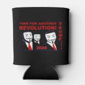 Trump 2024 Tijd voor een nieuwe Trump-revolutie Blikjeskoeler (Achterkant)