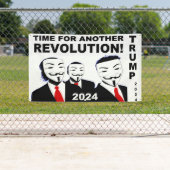 Trump 2024 Tijd voor een nieuwe Trump-revolutie. Spandoek (Insitu)