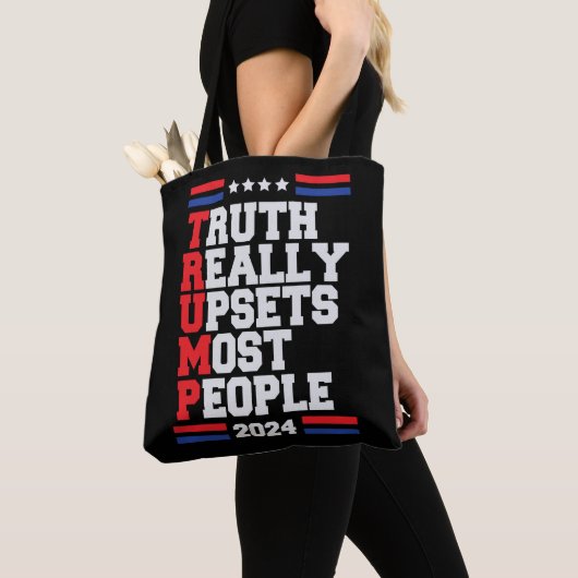 Trump 2024 tote bag (Dichtbij)