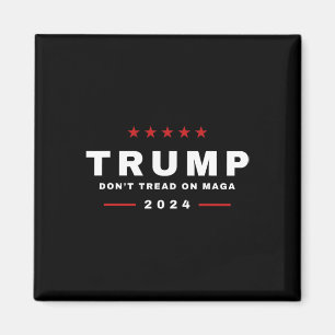 Trump 2024 Tread niet op Maga Snake Rattlesnake Magneet