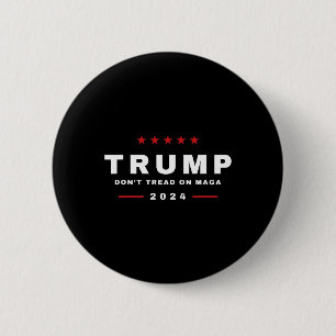 Trump 2024 Tread niet op Maga Snake Rattlesnake Ronde Button 5,7 Cm