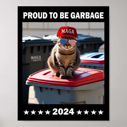 Trump 2024 Trots om vuilnisman te zijn Trump's ste Poster (Voorkant)