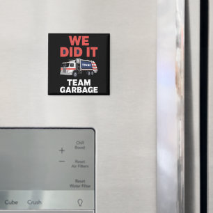 Trump 2024 Truck Garbage We hebben het gedaan Team Magneet