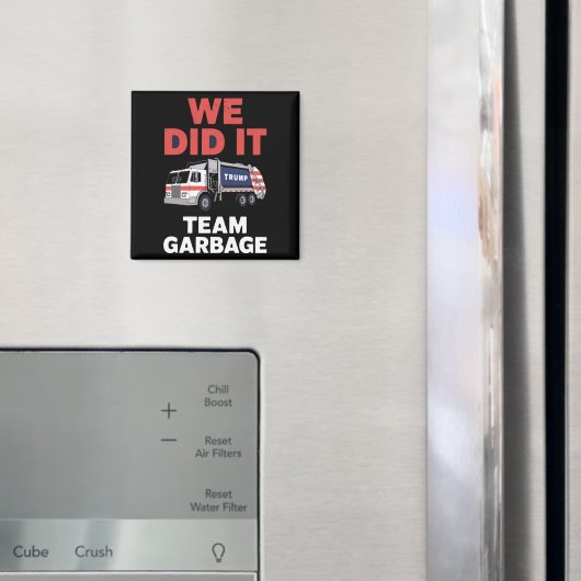 Trump 2024 Truck Garbage We hebben het gedaan Team Magneet (Insitu (Koelkast))