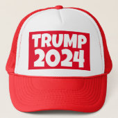 TRUMP 2024 Trucker Hat Trucker Pet (Voorkant)