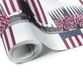 Trump 2024 Trump en Vlaggen Cadeaupapier (Rol Hoek)