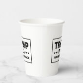 Trump 2024 Trump neemt Amerika terug Papieren Bekers (Rechts)