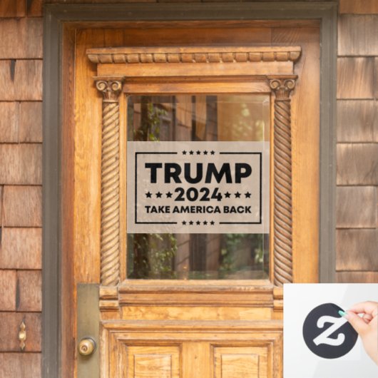 Trump 2024 Trump neemt Amerika terug Raamsticker (Huis Deur)