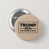 Trump 2024 Trump neemt Amerika terug Ronde Button 5,7 Cm (Voorkant /achterkant)